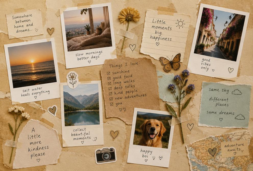 Scrapbook Collage Edit — Pixalera photo prompt